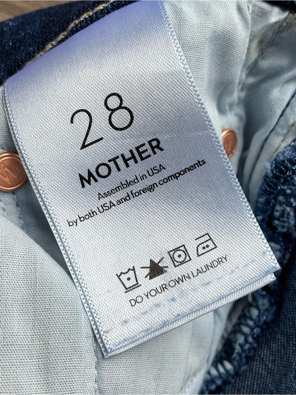 Mother The Mid Rise Rambler Zip Ankle Fray Size 28 Petite - Picture 9 of 12